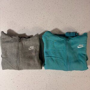 (2) Nike Boys’ Full Zip Fleece Hoodie Set – Size Youth Large